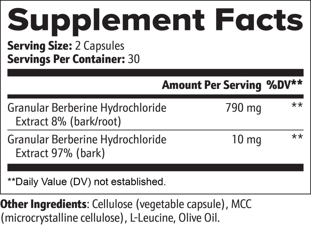 Nature's Ozempic — Berberine Capsules for Blood Sugar & Metabolism | 60 Capsules